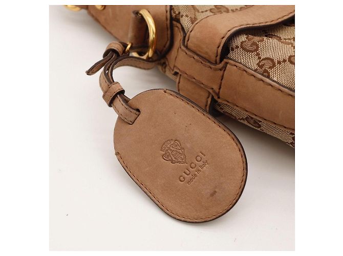 Gucci Hobo-Bag aus Monogramm-Canvas Braun - Ansicht 12