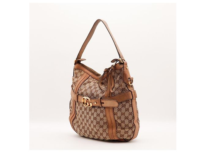Gucci Hobo-Bag aus Monogramm-Canvas Braun - Ansicht 2