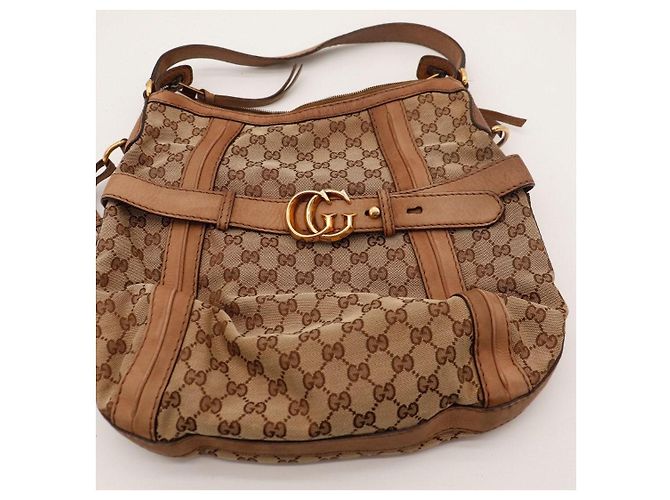 Gucci Hobo-Bag aus Monogramm-Canvas Braun - Ansicht 6