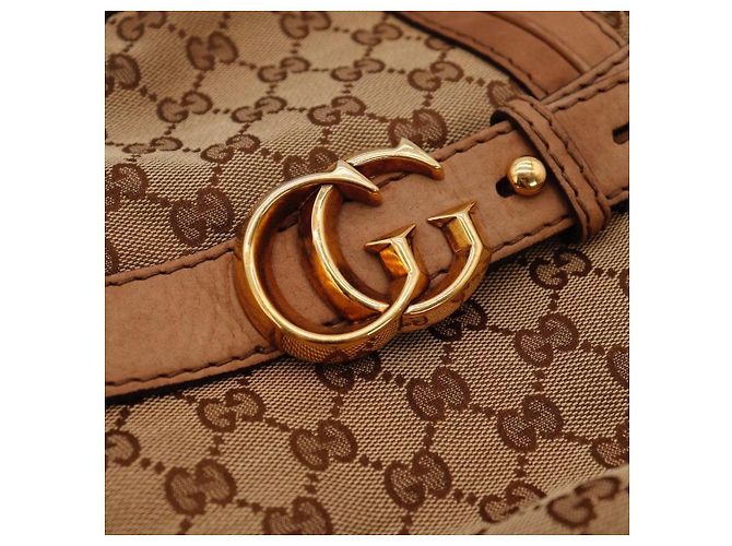 Gucci Hobo-Bag aus Monogramm-Canvas Braun - Ansicht 7