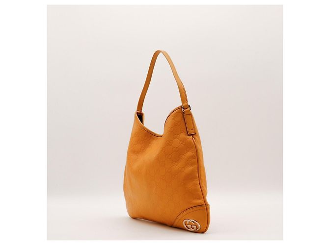 Borsa Hobo Gucci Guccissima in pelle Giallo - vista 2
