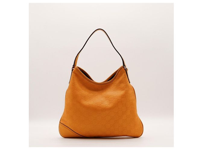 Borsa Hobo Gucci Guccissima in pelle Giallo - vista 3