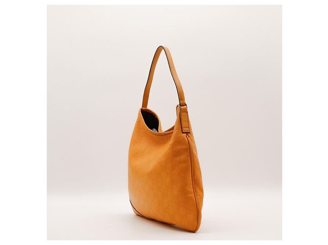 Borsa Hobo Gucci Guccissima in pelle Giallo - vista 4