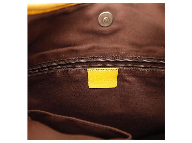 Borsa Hobo Gucci Guccissima in pelle Giallo - vista 8