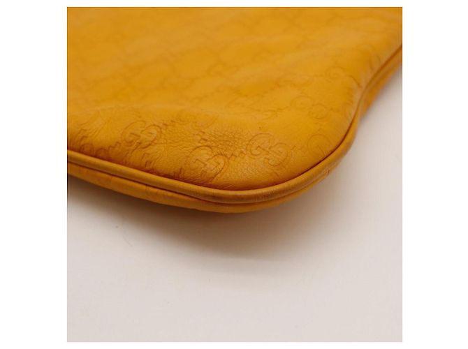 Borsa Hobo Gucci Guccissima in pelle Giallo - vista 9