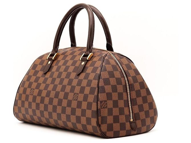 Borsa a mano Louis Vuitton Speedy 30 Damier Ebene Canvas Marrone - vista 2