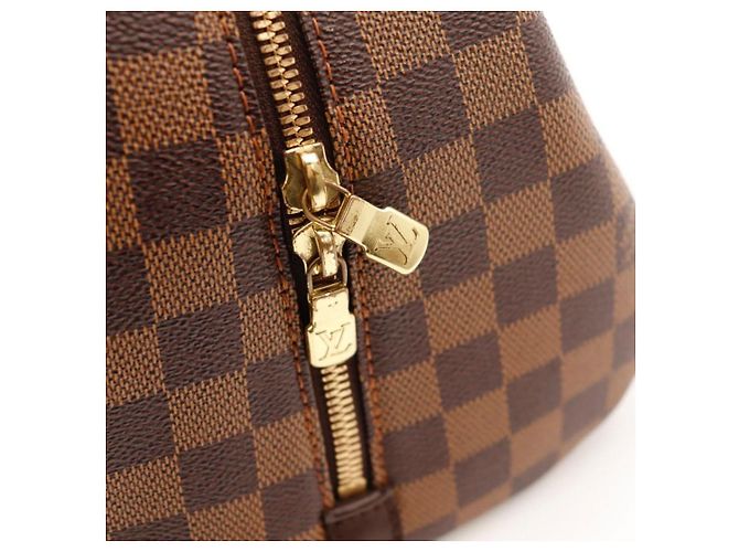 Borsa a mano Louis Vuitton Speedy 30 Damier Ebene Canvas Marrone - vista 7