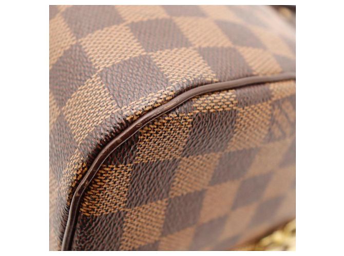 Borsa a mano Louis Vuitton Speedy 30 Damier Ebene Canvas Marrone - vista 9