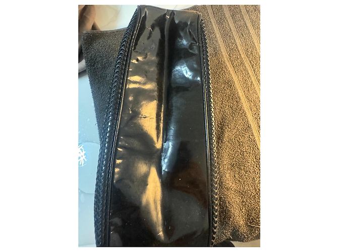 Pochette Sergio Rossi en Cuir Noir Motif Écailles - vue 4