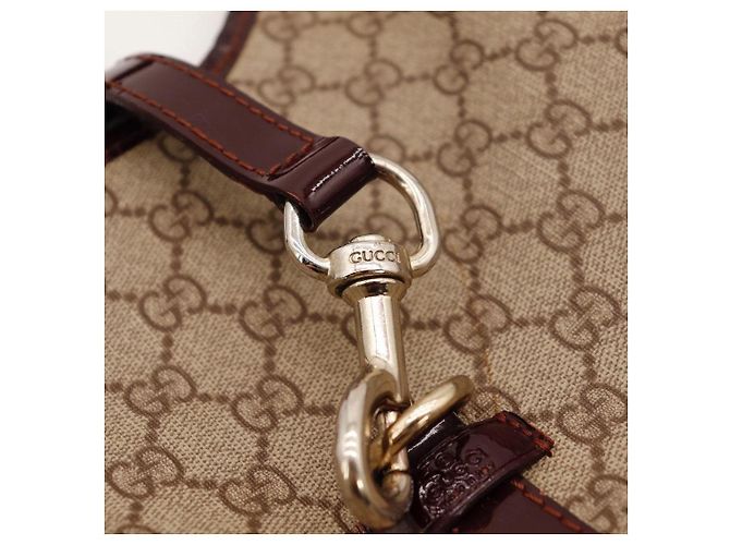 Borsa a tracolla monogram Gucci Marrone Monogramma - vista 7