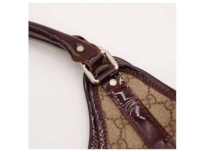 Borsa a tracolla monogram Gucci Marrone Monogramma - vista 9
