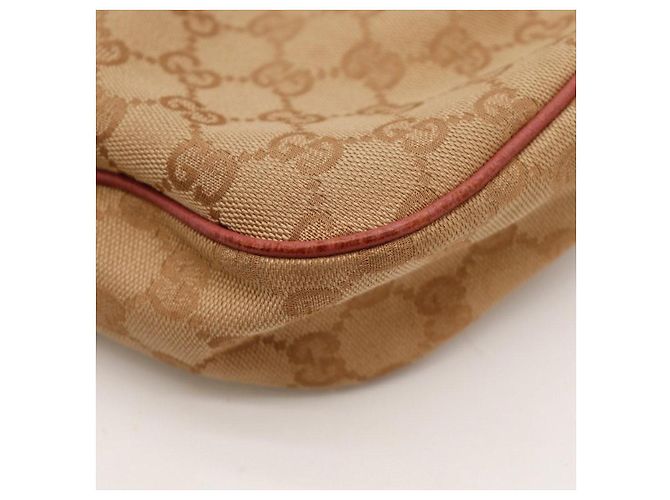 Borsa Hobo Gucci in tela monogram Rosa Beige - vista 10