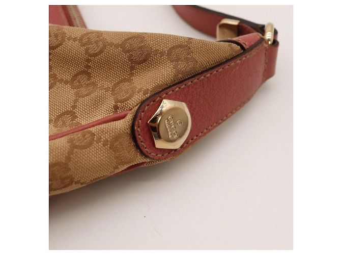 Borsa Hobo Gucci in tela monogram Rosa Beige - vista 8