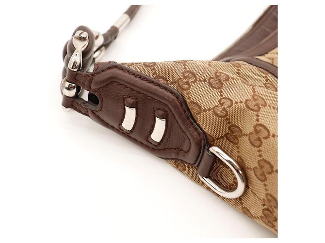 Borsa Hobo Gucci in tela monogram Marrone Monogramma - vista 13