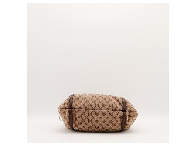 Borsa Hobo Gucci in tela monogram Marrone Monogramma - vista 5