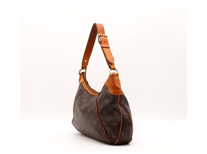 Borsa a tracolla Louis Vuitton Monogram Canvas Artsy MM Marrone - vista 4