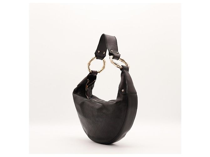 Borsa Hobo Guccissima in pelle nera Gucci Nero - vista 4