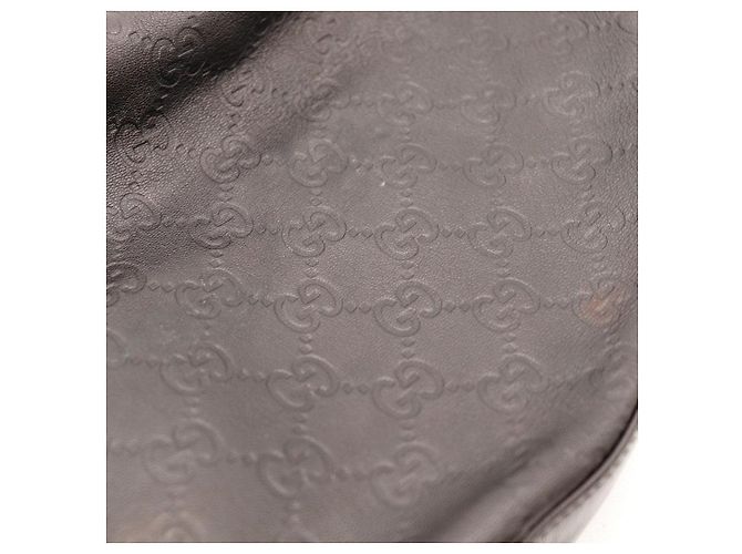 Borsa Hobo Guccissima in pelle nera Gucci Nero - vista 7