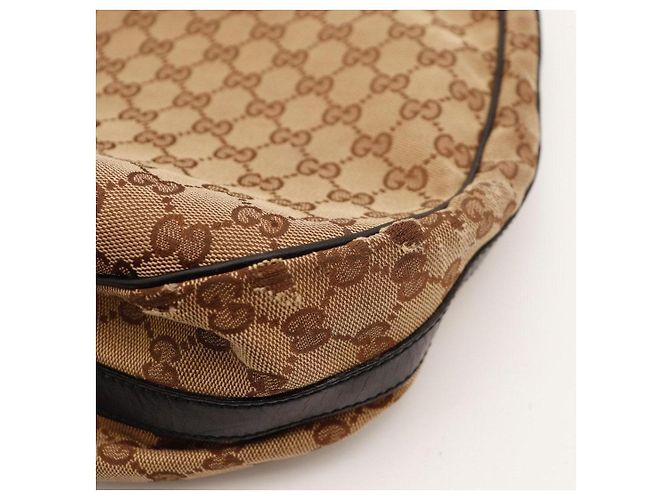 Borsa Hobo Gucci in tela monogramma Marrone - vista 9