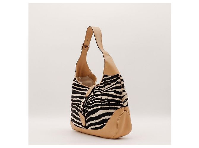 Gucci Schultertasche mit Zebra-Print Braun Zebra-druck - Ansicht 2