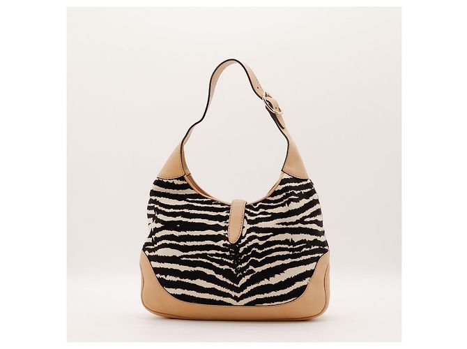 Gucci Schultertasche mit Zebra-Print Braun Zebra-druck - Ansicht 3