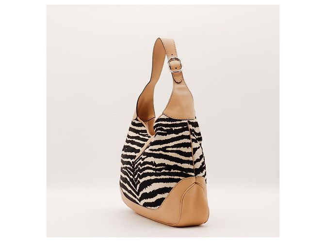 Gucci Schultertasche mit Zebra-Print Braun Zebra-druck - Ansicht 4