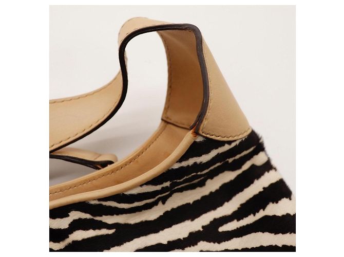 Gucci Schultertasche mit Zebra-Print Braun Zebra-druck - Ansicht 7