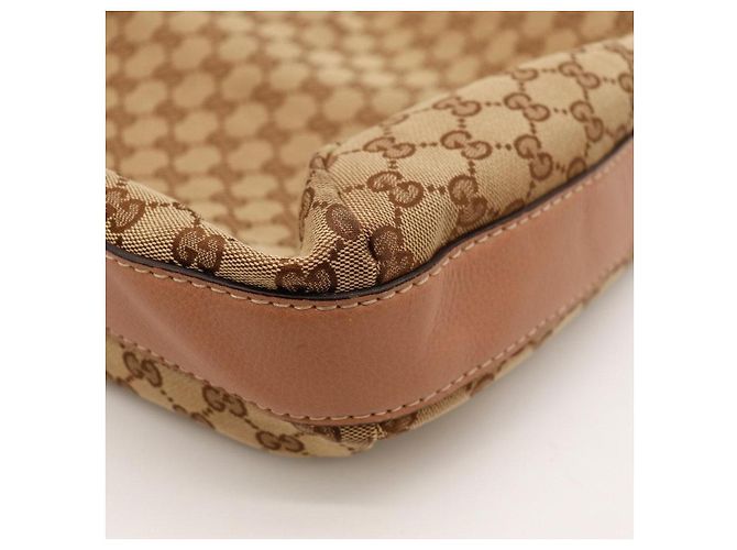 Bamboo Gucci Hobo-Bag aus Monogramm-Canvas Braun Beige - Ansicht 11