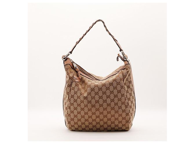 Bamboo Gucci Hobo-Bag aus Monogramm-Canvas Braun Beige - Ansicht 3
