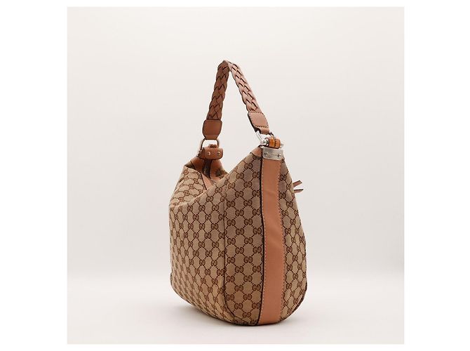 Bamboo Gucci Hobo-Bag aus Monogramm-Canvas Braun Beige - Ansicht 4