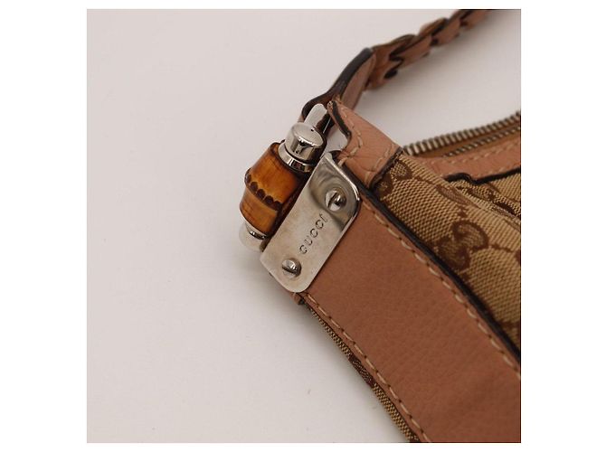 Bamboo Gucci Hobo-Bag aus Monogramm-Canvas Braun Beige - Ansicht 7