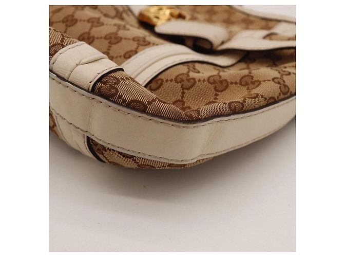Borsa Hobo Gucci in tela monogram Marrone Beige - vista 10