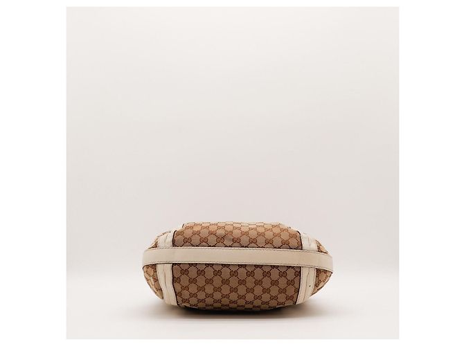 Borsa Hobo Gucci in tela monogram Marrone Beige - vista 5