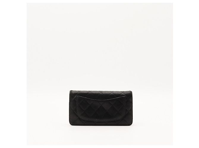 Carteira de couro acolchoado Chanel Preto - vista 4