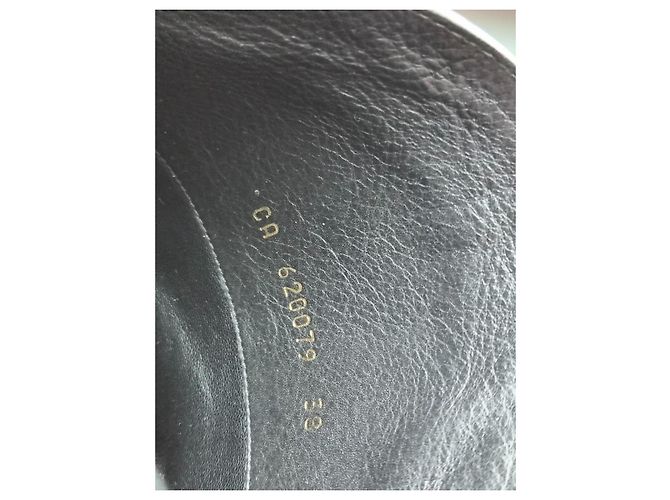 Autre Marque Saint Laurent Kate Lederstiefeletten Schwarz - Ansicht 13
