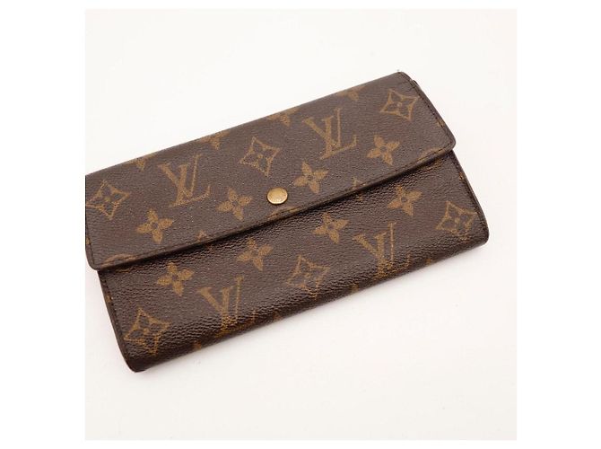 Portafoglio lungo Louis Vuitton Monogram Canvas Marrone - vista 5