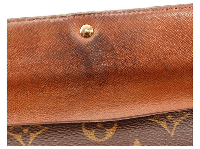 Portafoglio lungo Louis Vuitton Monogram Canvas Marrone - vista 6