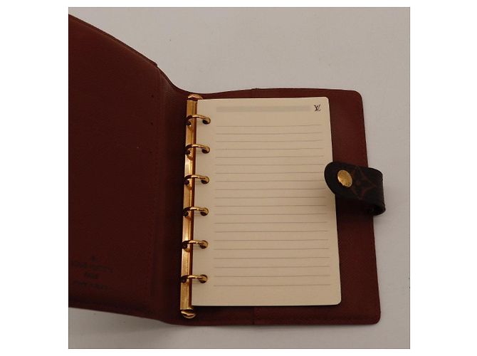 Louis Vuitton Agenda PM Monogram Canvas Castaño Monograma - vista 8