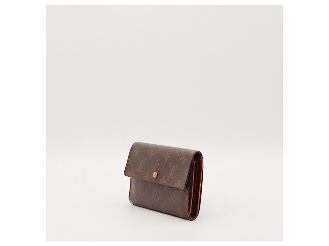 Cartera tri-fold Louis Vuitton Monogram Canvas Castaño - vista 3