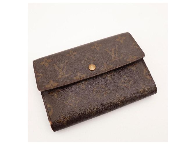 Cartera tri-fold Louis Vuitton Monogram Canvas Castaño - vista 5