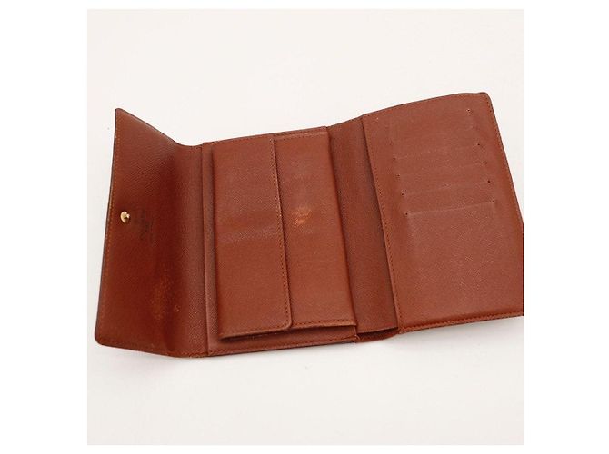 Cartera tri-fold Louis Vuitton Monogram Canvas Castaño - vista 7