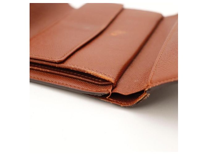 Cartera tri-fold Louis Vuitton Monogram Canvas Castaño - vista 8