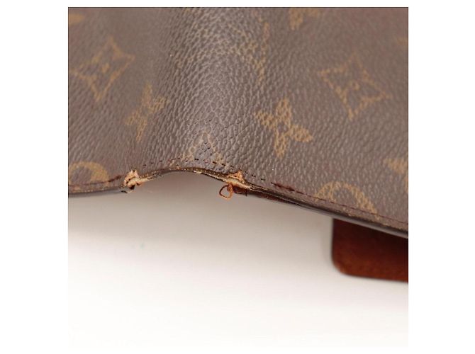 Cartera tri-fold Louis Vuitton Monogram Canvas Castaño - vista 9