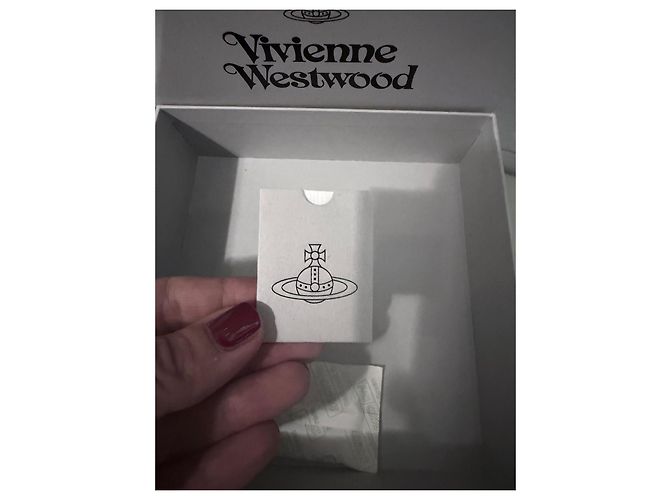 Collana Vivienne Westwood "Orb" con perle e cristalli Argento Bianco - vista 13