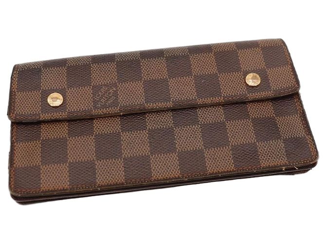 Cartera Sarah Louis Vuitton en lona Damier Ebene Castaño - vista 2