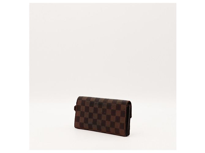 Cartera Sarah Louis Vuitton en lona Damier Ebene Castaño - vista 5