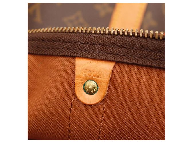 Mala de viagem Louis Vuitton Keepall 55 Monogram Canvas Marrom Monograma - vista 13