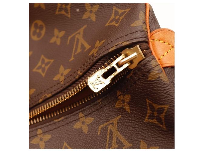 Mala de viagem Louis Vuitton Keepall 55 Monogram Canvas Marrom Monograma - vista 14