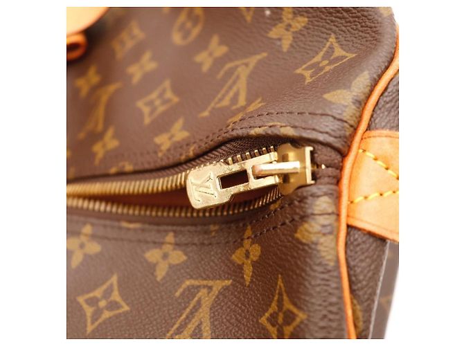 Mala de viagem Louis Vuitton Keepall 55 Monogram Canvas Marrom Monograma - vista 15