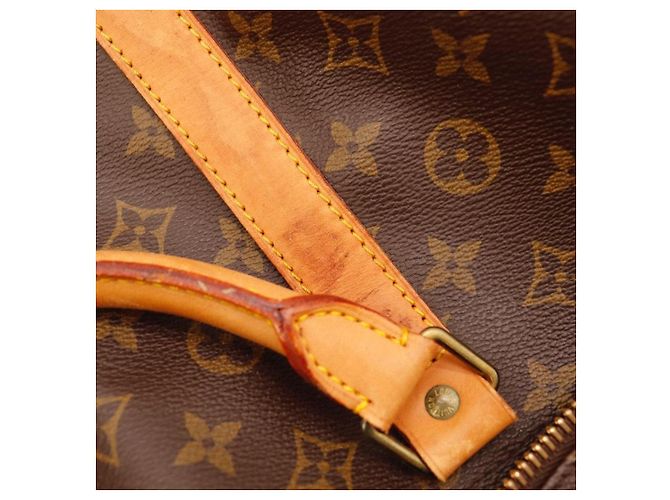 Mala de viagem Louis Vuitton Keepall 55 Monogram Canvas Marrom Monograma - vista 17
